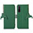 Leather Case Stands Flip Cover Holder A10D for Sony Xperia 1 V Green