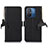 Leather Case Stands Flip Cover Holder A10D for Xiaomi Poco C55 Brown