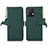 Leather Case Stands Flip Cover Holder A11D for Motorola Moto X40 5G Green