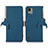 Leather Case Stands Flip Cover Holder A11D for Nokia C110 Blue