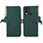 Leather Case Stands Flip Cover Holder A11D for Nokia C22 Green