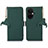 Leather Case Stands Flip Cover Holder A11D for OnePlus Nord CE 3 5G Green