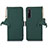 Leather Case Stands Flip Cover Holder A11D for Sony Xperia 1 V Green