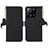 Leather Case Stands Flip Cover Holder A11D for Xiaomi Mi 13T 5G Black