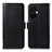 Leather Case Stands Flip Cover Holder A12D for OnePlus Nord CE 3 5G Black