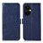 Leather Case Stands Flip Cover Holder A12D for Oppo K11x 5G Blue