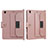 Leather Case Stands Flip Cover Holder AD1 for Apple iPad 10.2 (2021) Rose Gold