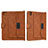 Leather Case Stands Flip Cover Holder AD1 for Apple iPad Pro 12.9 (2022) Brown