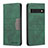 Leather Case Stands Flip Cover Holder B01F for Google Pixel 7 Pro 5G Green