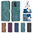 Leather Case Stands Flip Cover Holder B01F for Motorola Moto E13