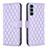 Leather Case Stands Flip Cover Holder B01F for Motorola Moto Edge S30 5G Purple