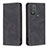 Leather Case Stands Flip Cover Holder B01F for Motorola Moto G Play (2023) Black