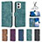 Leather Case Stands Flip Cover Holder B01F for Motorola Moto G73 5G