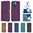 Leather Case Stands Flip Cover Holder B01F for Nokia G21