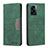 Leather Case Stands Flip Cover Holder B01F for OnePlus Nord N300 5G Green