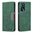 Leather Case Stands Flip Cover Holder B01F for Oppo A54s Green