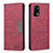 Leather Case Stands Flip Cover Holder B01F for Oppo A74 4G Red