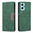 Leather Case Stands Flip Cover Holder B01F for Oppo A96 4G Green