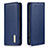 Leather Case Stands Flip Cover Holder B01F for Samsung Galaxy A01 SM-A015 Blue