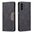 Leather Case Stands Flip Cover Holder B01F for Samsung Galaxy A13 5G Black