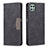 Leather Case Stands Flip Cover Holder B01F for Samsung Galaxy A22s 5G Black