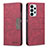 Leather Case Stands Flip Cover Holder B01F for Samsung Galaxy A23 4G Red