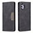 Leather Case Stands Flip Cover Holder B01F for Samsung Galaxy A32 5G Black