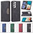 Leather Case Stands Flip Cover Holder B01F for Samsung Galaxy A53 5G