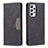 Leather Case Stands Flip Cover Holder B01F for Samsung Galaxy A53 5G Black