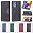 Leather Case Stands Flip Cover Holder B01F for Samsung Galaxy A72 4G