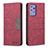 Leather Case Stands Flip Cover Holder B01F for Samsung Galaxy A72 4G Red