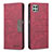 Leather Case Stands Flip Cover Holder B01F for Samsung Galaxy F42 5G Red