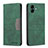 Leather Case Stands Flip Cover Holder B01F for Samsung Galaxy M04 Green