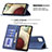 Leather Case Stands Flip Cover Holder B01F for Samsung Galaxy M12