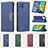 Leather Case Stands Flip Cover Holder B01F for Samsung Galaxy M32 4G