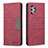 Leather Case Stands Flip Cover Holder B01F for Samsung Galaxy M32 5G Red