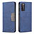 Leather Case Stands Flip Cover Holder B01F for Samsung Galaxy S20 FE (2022) 5G Blue