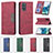 Leather Case Stands Flip Cover Holder B01F for Samsung Galaxy S20 Plus 5G