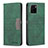 Leather Case Stands Flip Cover Holder B01F for Vivo Y01 Green