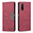 Leather Case Stands Flip Cover Holder B01F for Vivo Y12s (2021) Red