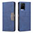 Leather Case Stands Flip Cover Holder B01F for Vivo Y21e