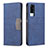 Leather Case Stands Flip Cover Holder B01F for Vivo Y31 (2021)