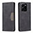 Leather Case Stands Flip Cover Holder B01F for Vivo Y35 4G