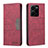 Leather Case Stands Flip Cover Holder B01F for Vivo Y35 4G