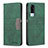 Leather Case Stands Flip Cover Holder B01F for Vivo Y51A Green