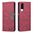 Leather Case Stands Flip Cover Holder B01F for Vivo Y51A Red