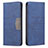 Leather Case Stands Flip Cover Holder B01F for Xiaomi Mi 11X 5G Blue