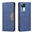 Leather Case Stands Flip Cover Holder B01F for Xiaomi Mi 12T Pro 5G Blue
