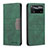 Leather Case Stands Flip Cover Holder B01F for Xiaomi Poco X4 Pro 5G Green