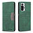 Leather Case Stands Flip Cover Holder B01F for Xiaomi Redmi Note 10 Pro 4G Green